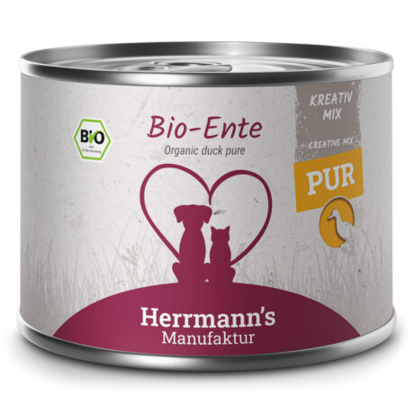 Herrmann's | Bio Ente Reinfleisch | Kreativ-Mix | 12 x 200 g