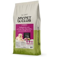 MyPetClub weizenfreies Trockenfutter für Hunde mit Ente, Huhn & Pute und hohem Fleischanteil - 14.5kg