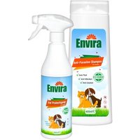 Envira Anti-Parasiten-Set für Hunde & Katzen - Schutz vor Zecken, Flöhen & Larven