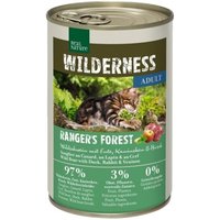 REAL NATURE WILDERNESS Nassfutter Katze, Adult Ranger's Forest, Wildschwein mit Ente, Kaninchen und Hirsch 24x400 g