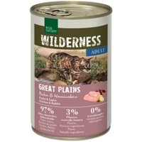REAL NATURE WILDERNESS Nassfutter Katze, Adult Great Plains Huhn und Kaninchen 24x400 g