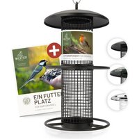 wildtier liebe Futterspender für Erdnüsse 26cm, Schwarz