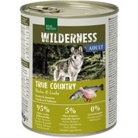 REAL NATURE WILDERNESS Nassfutter Hund, Adult, True Country, Huhn und Lachs 6x800 g