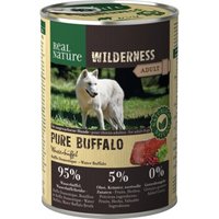 REAL NATURE WILDERNESS Nassfutter Hund, Adult, Pure Buffalo, Wasserbüffel 12x400 g