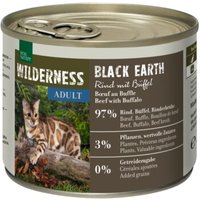 REAL NATURE WILDERNESS Nassfutter Katze, Adult Black Earth, Rind und Büffel 6x200 g