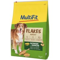 MultiFit Flockenfutter Hund Adult Flakes Getreide mit Gemüse 1,5kg 7 kg
