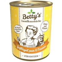 Betty's Landhausküche Geflügel pur & Taurin 6x400 g