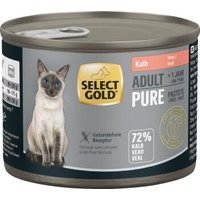 SELECT GOLD Pure Adult Paté Kalb 24x200 g