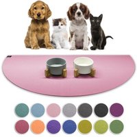SANOZOO ® - Napfunterlage Halbrund - Öko-Tex und Made in Germany rosa 30 cm, 60 cm