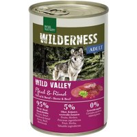 REAL NATURE WILDERNESS Nassfutter Hund, Adult, Wild Valley, Pferd und Rind 12x400 g
