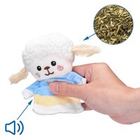 nobleza Katzen Spielzeug Plüsch Schaf mit Katzenminze