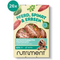 Nutriment Frischemenü Pferd, Spinat & Erbsen 26x400 g