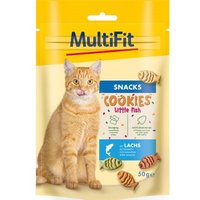 MultiFit Cookies Little Fish mit Lachs, 50 g