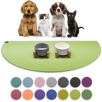 SANOZOO ® - Napfunterlage Halbrund - Öko-Tex und Made in Germany grün 40 cm, 80 cm