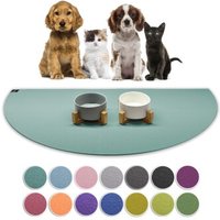 SANOZOO ® - Napfunterlage Halbrund - Öko-Tex und Made in Germany petrol 40 cm, 80 cm