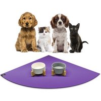 SANOZOO ® - Napfunterlage Eckrund - Öko-Tex und Made in Germany lila 80 cm, 80 cm