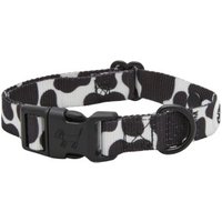 Barkalot Hundehalsband Recyceltes Polyester schwarz/ weiß M