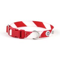 Barkalot Hundehalsband Recyceltes Polyester weiß/ rot M