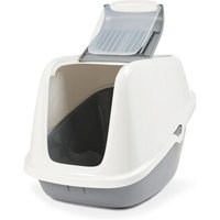 Savic Haubentoilette Nestor Giant weiss-cool grau