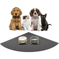 SANOZOO ® - Napfunterlage Eckrund - Öko-Tex und Made in Germany grau 80 cm, 80 cm