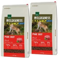 REAL NATURE WILDERNESS Trockenfutter Katze, Adult, Pure Beef, 2x7 kg