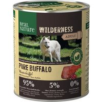 REAL NATURE WILDERNESS Nassfutter Hund, Adult, Pure Buffalo, Wasserbüffel 6x800 g