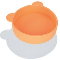 AniOne Pepe & Kitty Set Napf + Unterlage pfirsich