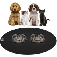 SANOZOO ® - runde Napfunterlage - Öko-Tex und Made in Germany schwarz 1,2 m, 1,2 m