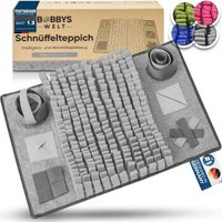 BOBBYS WELT - Schnüffelteppich für Hunde Farbe grau