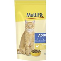 MultiFit Trockenfutter Katze, Adult, Huhn 1 kg