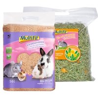 MultiFit Set 56l Einstreu + 500g Heu