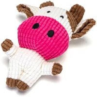 nobleza - Plüsch Hundespielzeug mit Sound weiß