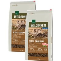 REAL NATURE WILDERNESS Trockenfutter Katze, Adult, Wide Savannah, Geflügel mit Wildschwein und Lamm 2x7 kg