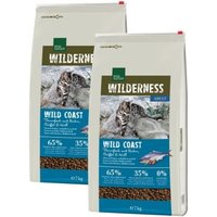 REAL NATURE WILDERNESS Trockenfutter Katze, Adult, Wildcoast, Thunfisch mit Huhn, Büffel & Krill 2x7 kg