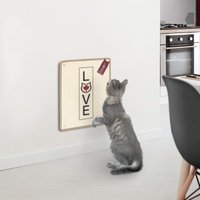 Canadian Cat Company Kratzteppich 50x40cm mit Wandbefestigung beige