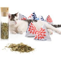 Canadian Cat Company Catnipspielzeug 6x Schmusepyramide Nordic Flower