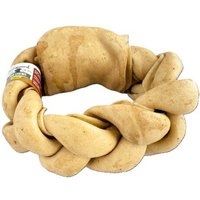 Lifebound Kauknochen 6 Stk aus Kalbsleder, geflochten, 15 cm