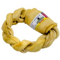 Lifebound Kauknochen 6 Stk aus Kalbsleder, geflochten, 15 cm