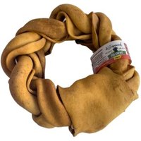 Lifebound Kauknochen 6 Stk aus Kalbsleder, geflochten, 15 cm