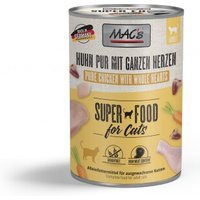 MAC's Nassfutter Katze Adult Huhn pur mit ganzen Geflügelherzen 12x400 g