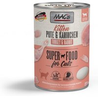MAC's Nassfutter Kitten Pute und Kaninchen 12x400 g