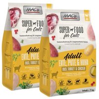 MAC's Cat Adult Trockenfutter Ente, Pute & Huhn 2x7 kg