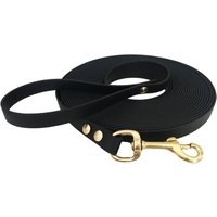 bio-leine 15-25 kg Biothane Schleppleine schwarz 10 m
