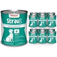 Supravit Hundenassfutter 12 x 410g Strauß