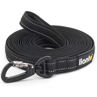 Lionto Gummierte Schleppleine für Hunde, reflektierend 10 m