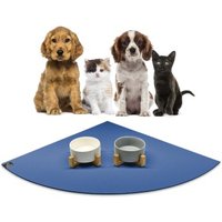 SANOZOO ® - Napfunterlage Eckrund - Öko-Tex und Made in Germany blau 60 cm, 60 cm