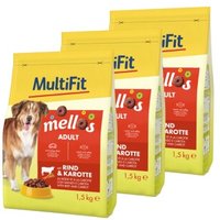 MultiFit Mellos 3x1,5kg Rind und Karotten