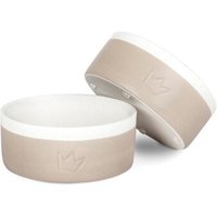 Rudelkönig Keramiknapf 900ml - Rutschfester Hundenapf 2x900 ml