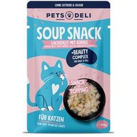 Pets Deli Snack Katze Adult Functional Suppe Beauty Lachs 12x40 g