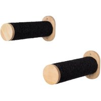 RHR Quality RHRWandmöbel Wand Sisalstämmen Set schwarz